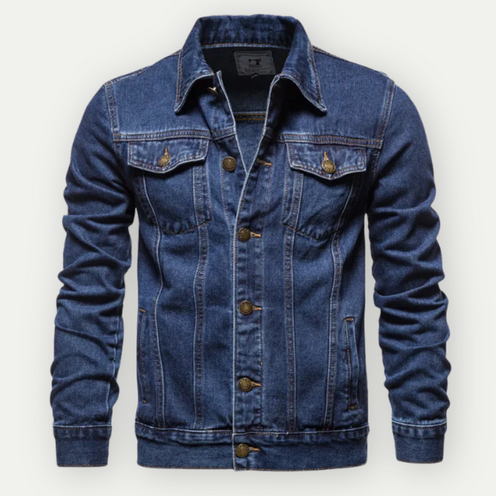 Dave - Klassische Trucker-Jacke aus Denim für Männer