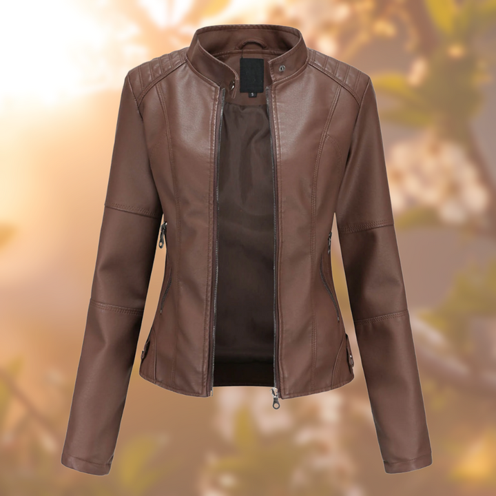 Ella - Stylische Lederjacke