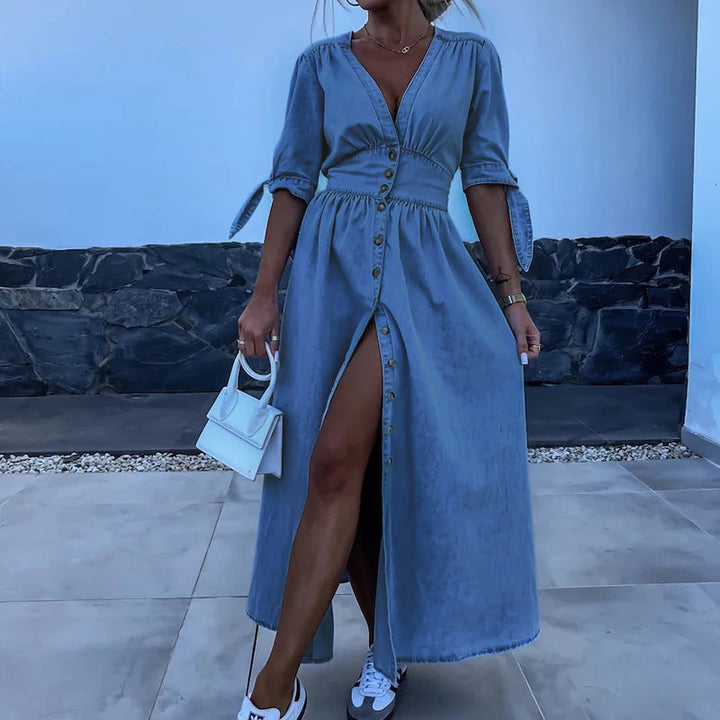 Milly - Maxikleid aus Denim