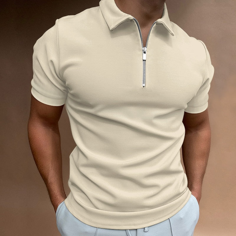 Marcus - Santiago Zip-Up Polo