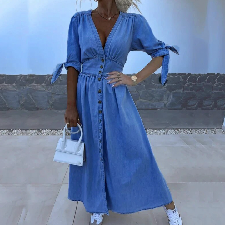 Edith - DENIM MAXI JURK