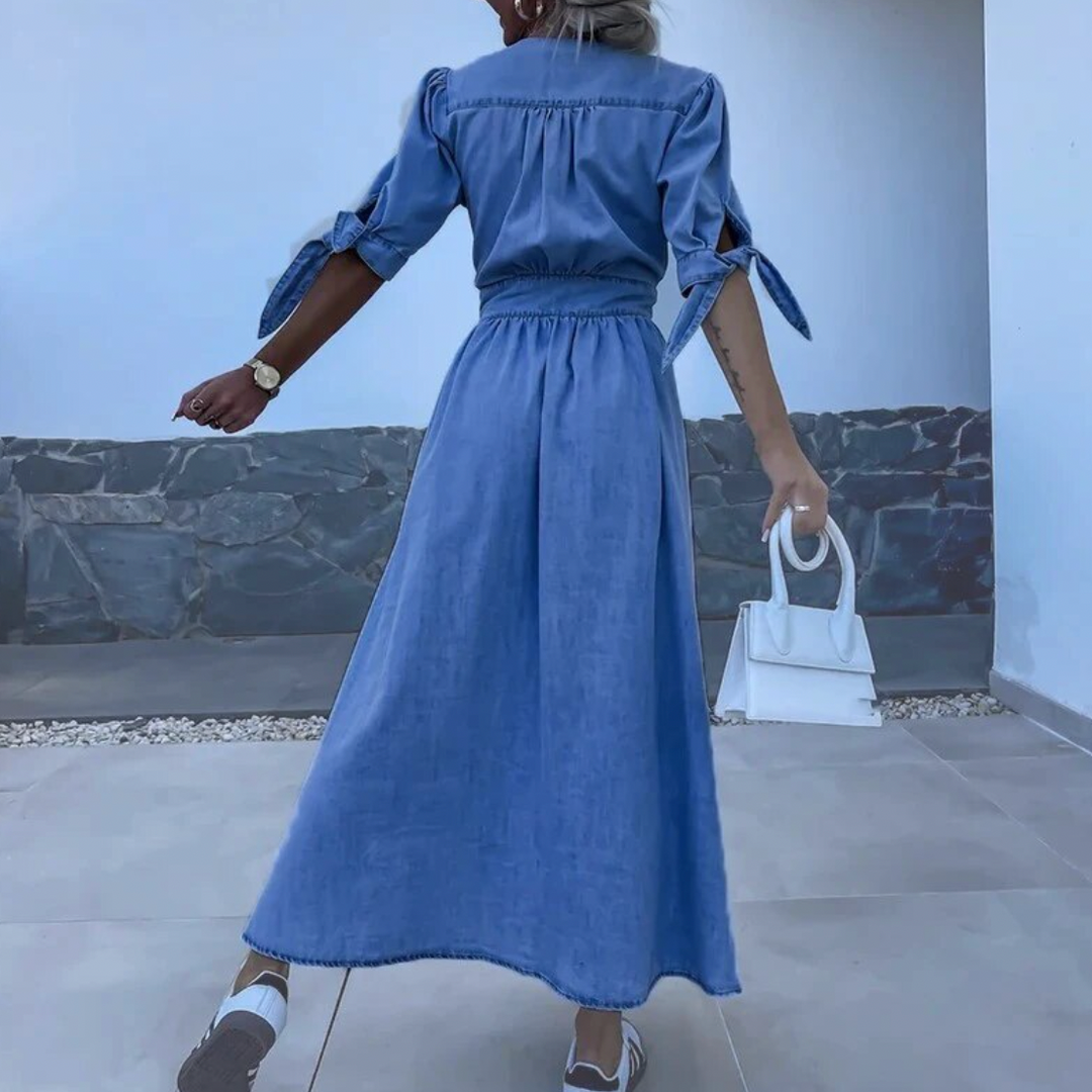 Edith - DENIM MAXI JURK