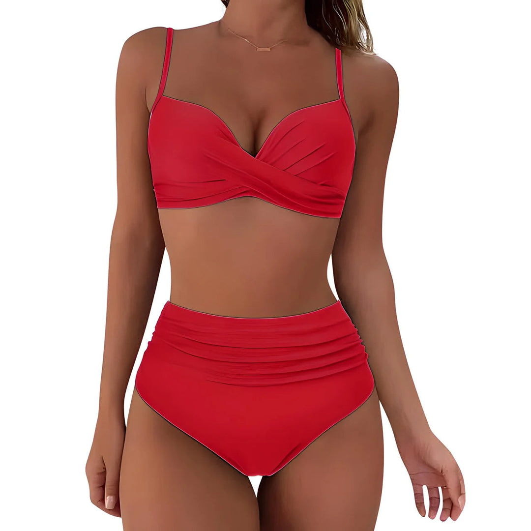 Freda™ - Hochtaillierte Rüschen | Bikini-Set